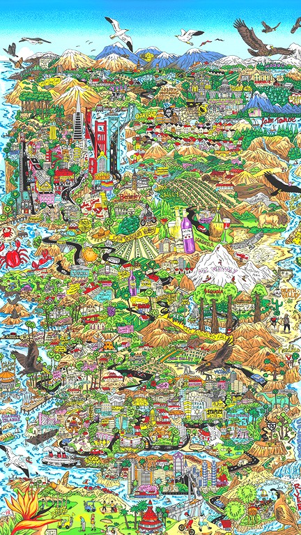チャールズ・ファジーノの絵画作品　タイトルは、California Calling